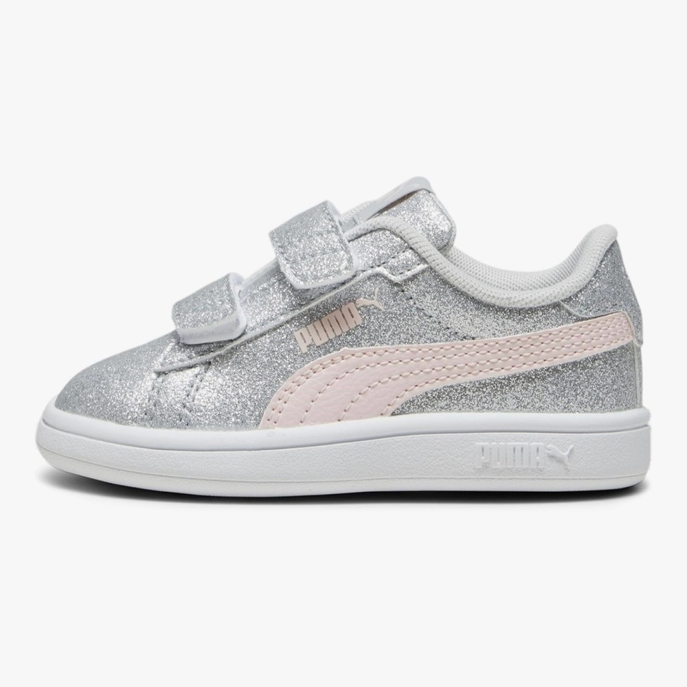 Puma NEW never worn. little kids glacier gray frosty pink